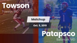 Matchup: Towson vs. Patapsco  2019