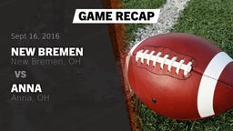 Recap: New Bremen  vs. Anna  2016