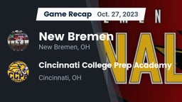 Recap: New Bremen  vs. Cincinnati College Prep Academy  2023