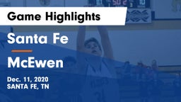 Santa Fe  vs McEwen  Game Highlights - Dec. 11, 2020