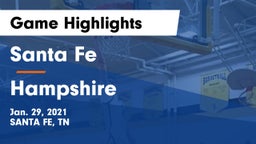 Santa Fe  vs Hampshire Game Highlights - Jan. 29, 2021