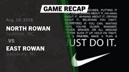 Recap: North Rowan  vs. East Rowan  2016