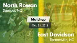 Matchup: North Rowan vs. East Davidson  2016