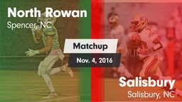 Matchup: North Rowan vs. Salisbury  2016