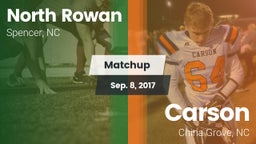 Matchup: North Rowan vs. Carson  2017