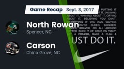 Recap: North Rowan  vs. Carson  2017