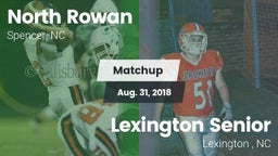 Matchup: North Rowan vs. Lexington Senior  2018