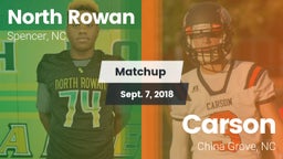 Matchup: North Rowan vs. Carson  2018