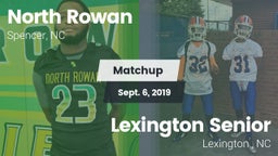 Matchup: North Rowan vs. Lexington Senior  2019