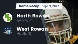 Recap: North Rowan  vs. West Rowan  2022