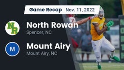 Recap: North Rowan  vs. Mount Airy  2022