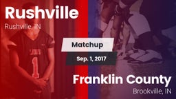 Matchup: Rushville vs. Franklin County  2017