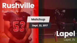 Matchup: Rushville vs. Lapel  2017