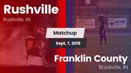 Matchup: Rushville vs. Franklin County  2019
