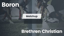 Matchup: Boron vs. Brethren Christian  2016