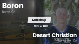 Matchup: Boron vs. Desert Christian  2016