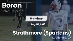 Matchup: Boron vs. Strathmore (Spartans) 2019