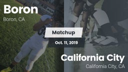 Matchup: Boron vs. California City  2019