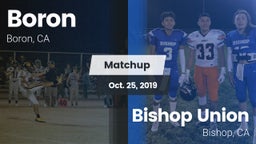 Matchup: Boron vs. Bishop Union  2019