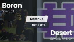 Matchup: Boron vs. Desert  2019