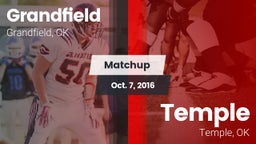 Matchup: Grandfield vs. Temple  2016