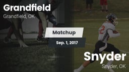 Matchup: Grandfield vs. Snyder  2017