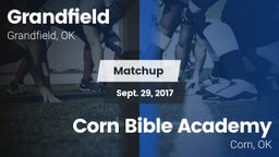 Matchup: Grandfield vs. Corn Bible Academy  2017