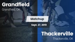 Matchup: Grandfield vs. Thackerville  2019