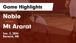 Noble  vs Mt Ararat  Game Highlights - Jan. 2, 2024