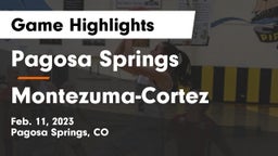 Pagosa Springs  vs Montezuma-Cortez  Game Highlights - Feb. 11, 2023