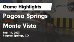 Pagosa Springs  vs Monte Vista  Game Highlights - Feb. 14, 2023