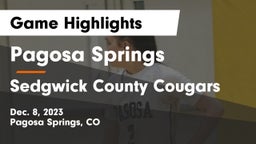 Pagosa Springs  vs Sedgwick County Cougars Game Highlights - Dec. 8, 2023