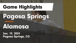 Pagosa Springs  vs Alamosa  Game Highlights - Jan. 19, 2024