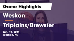 Weskan  vs Triplains/Brewster  Game Highlights - Jan. 12, 2024