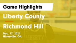 Liberty County  vs Richmond Hill  Game Highlights - Dec. 17, 2021