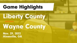 Liberty County  vs Wayne County  Game Highlights - Nov. 29, 2022