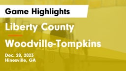 Liberty County  vs Woodville-Tompkins  Game Highlights - Dec. 28, 2023