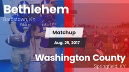 Matchup: Bethlehem vs. Washington County  2017