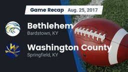 Recap: Bethlehem  vs. Washington County  2017