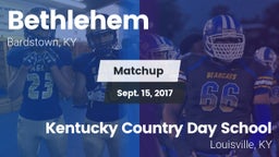 Matchup: Bethlehem vs. Kentucky Country Day School 2017