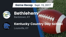Recap: Bethlehem  vs. Kentucky Country Day School 2017