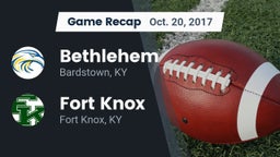 Recap: Bethlehem  vs. Fort Knox  2017