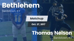 Matchup: Bethlehem vs. Thomas Nelson  2017