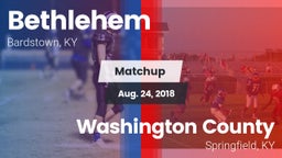 Matchup: Bethlehem vs. Washington County  2018