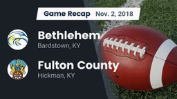 Recap: Bethlehem  vs. Fulton County  2018