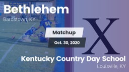 Matchup: Bethlehem vs. Kentucky Country Day School 2020