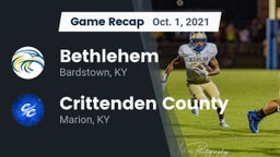 Recap: Bethlehem  vs. Crittenden County  2021