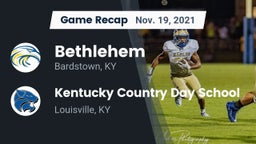 Recap: Bethlehem  vs. Kentucky Country Day School 2021
