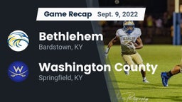 Recap: Bethlehem  vs. Washington County  2022