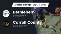 Recap: Bethlehem  vs. Carroll County  2023